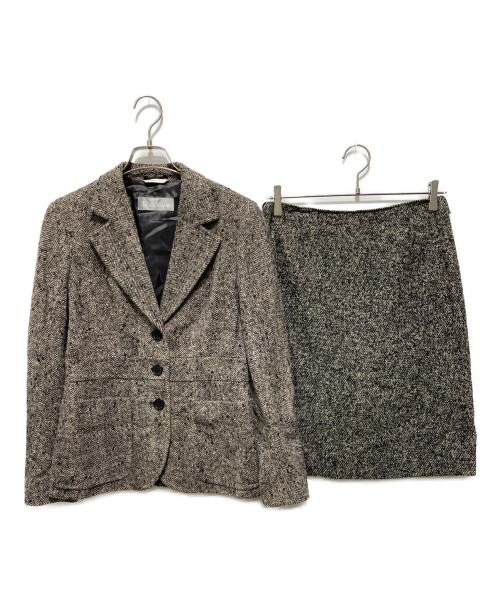 MaxMara（マックスマーラ）MaxMara (マックスマーラ) シルク混セットアップ ブラウン サイズ:36の古着・服飾アイテム