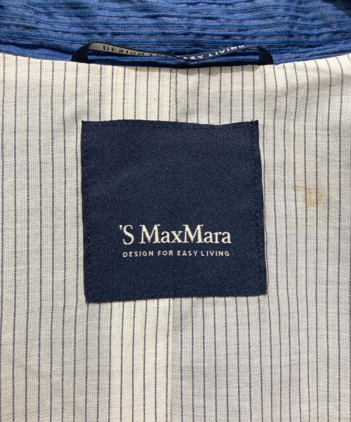 'S Max Mara（エスマックスマーラ）'S Max Mara (エスマックスマーラ) シルクリネン混セットアップ ブルー サイズ:Mの古着・服飾アイテム