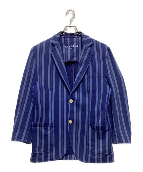 CIRCOLO 1901（チルコロ1901）CIRCOLO 1901 (チルコロ1901) テーラードジャケット ブルー サイズ:XLの古着・服飾アイテム