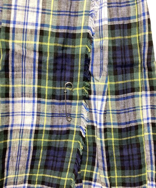 O'NEIL OF DUBLIN（オニールオブダブリン）O'NEIL OF DUBLIN (オニールオブダブリン) チェックラップスカート ブルー サイズ:XSの古着・服飾アイテム