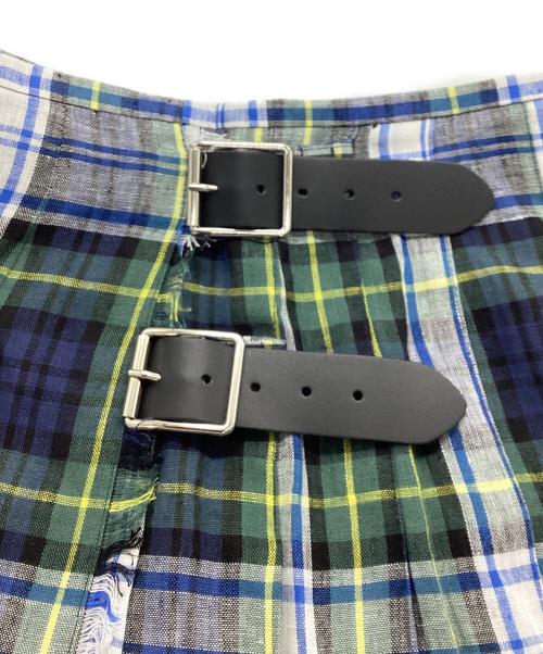 O'NEIL OF DUBLIN（オニールオブダブリン）O'NEIL OF DUBLIN (オニールオブダブリン) チェックラップスカート ブルー サイズ:XSの古着・服飾アイテム