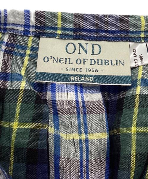 O'NEIL OF DUBLIN（オニールオブダブリン）O'NEIL OF DUBLIN (オニールオブダブリン) チェックラップスカート ブルー サイズ:XSの古着・服飾アイテム