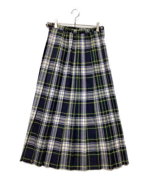 O'NEIL OF DUBLIN（オニールオブダブリン）O'NEIL OF DUBLIN (オニールオブダブリン) チェックラップスカート グリーン サイズ:XSの古着・服飾アイテム
