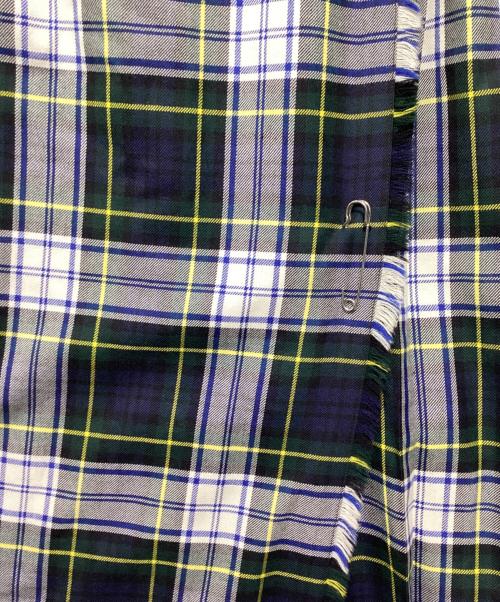 O'NEIL OF DUBLIN（オニールオブダブリン）O'NEIL OF DUBLIN (オニールオブダブリン) チェックラップスカート グリーン サイズ:XSの古着・服飾アイテム