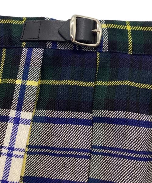 O'NEIL OF DUBLIN（オニールオブダブリン）O'NEIL OF DUBLIN (オニールオブダブリン) チェックラップスカート グリーン サイズ:XSの古着・服飾アイテム