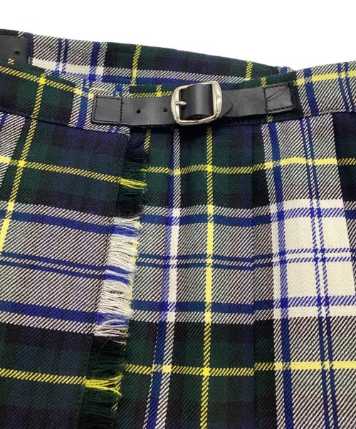 O'NEIL OF DUBLIN（オニールオブダブリン）O'NEIL OF DUBLIN (オニールオブダブリン) チェックラップスカート グリーン サイズ:XSの古着・服飾アイテム
