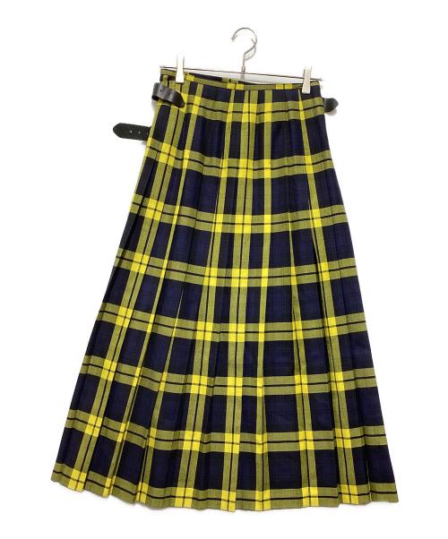 O'NEIL OF DUBLIN（オニールオブダブリン）O'NEIL OF DUBLIN (オニールオブダブリン) ラップスカート イエロー サイズ:XSの古着・服飾アイテム