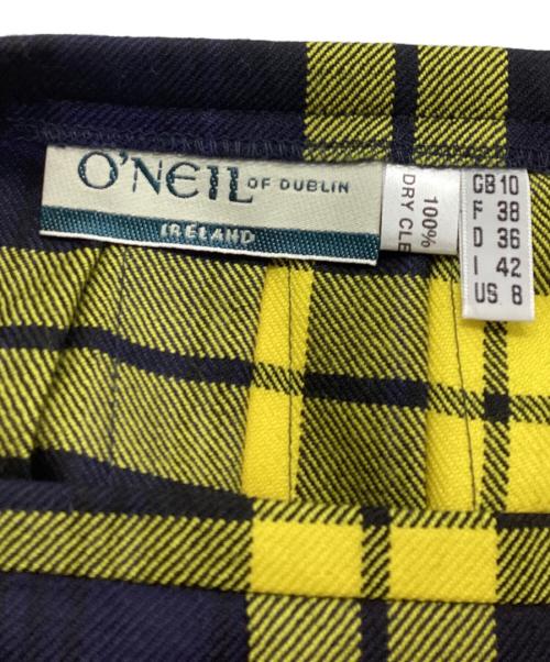 O'NEIL OF DUBLIN（オニールオブダブリン）O'NEIL OF DUBLIN (オニールオブダブリン) ラップスカート イエロー サイズ:XSの古着・服飾アイテム
