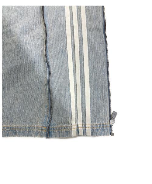 adidas（アディダス）adidas (アディダス) デニムジップパンツライトデニム インディゴ サイズ:27の古着・服飾アイテム