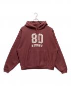 stussyステューシー）の古着「80 リラックス フーディー」｜レッド