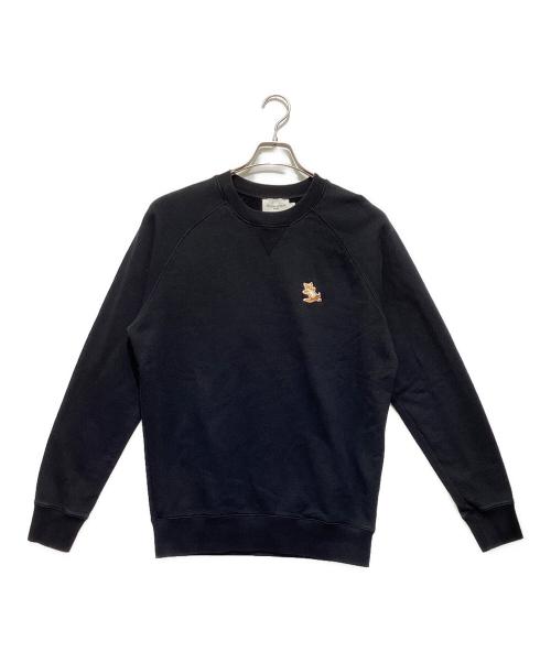 maison kitsune（メゾンキツネ）maison kitsune (メゾンキツネ) チラックス スウェットシャツ ブラック サイズ:Ｌの古着・服飾アイテム
