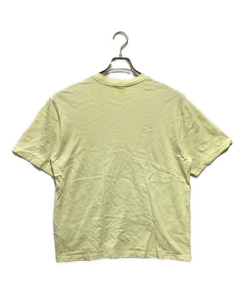 AMI PARIS（アミ パリス）AMI PARIS (アミ パリス) ハートロゴ刺繍Tシャツ イエロー サイズ:Ｓの古着・服飾アイテム