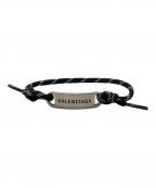 BALENCIAGAバレンシアガ）の古着「プレートブレスレット」｜ブラック