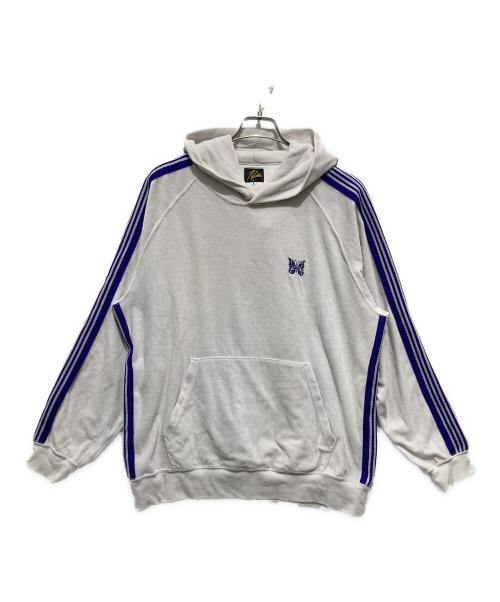 Needles（ニードルズ）Needles (ニードルズ) Track Hoody パープル×ホワイト サイズ:Ｌの古着・服飾アイテム