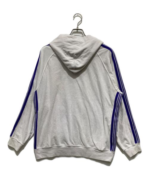 Needles（ニードルズ）Needles (ニードルズ) Track Hoody パープル×ホワイト サイズ:Ｌの古着・服飾アイテム
