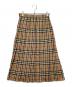 Burberry's (バーバリー) ノバチェック プリーツスカート ブラウン サイズ:9AR：8000円