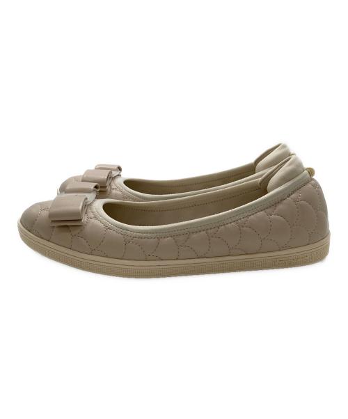 Salvatore Ferragamo（サルヴァトーレ フェラガモ）Salvatore Ferragamo (サルヴァトーレ フェラガモ) バレエシューズ ピンク サイズ:5の古着・服飾アイテム