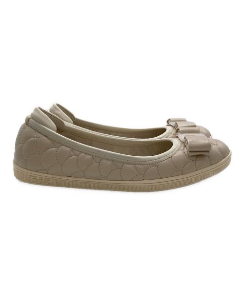 Salvatore Ferragamo（サルヴァトーレ フェラガモ）Salvatore Ferragamo (サルヴァトーレ フェラガモ) バレエシューズ ピンク サイズ:5の古着・服飾アイテム