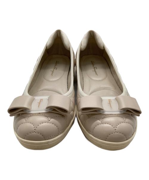 Salvatore Ferragamo（サルヴァトーレ フェラガモ）Salvatore Ferragamo (サルヴァトーレ フェラガモ) バレエシューズ ピンク サイズ:5の古着・服飾アイテム