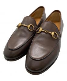 GUCCI（グッチ）の古着「ヨルダーン ホースビット ローファー」｜ブラウン