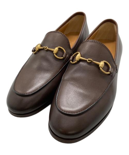 GUCCI（グッチ）GUCCI (グッチ) ヨルダーン ホースビット ローファー ブラウン サイズ:34の古着・服飾アイテム