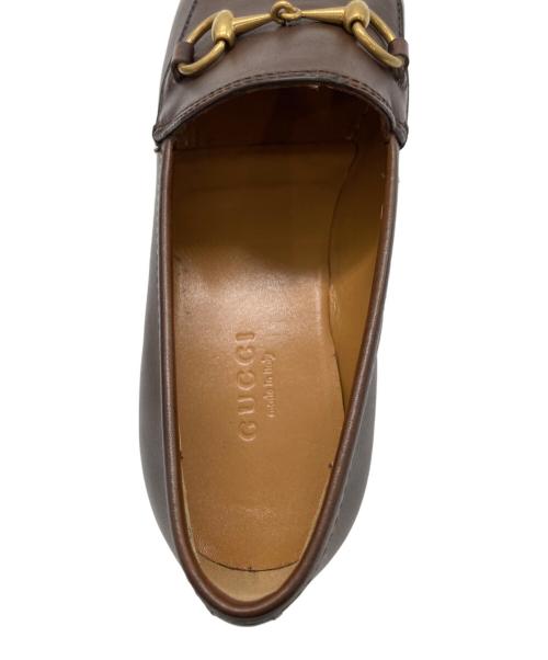 GUCCI（グッチ）GUCCI (グッチ) ヨルダーン ホースビット ローファー ブラウン サイズ:34の古着・服飾アイテム