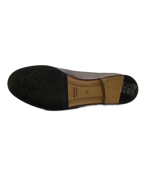 GUCCI（グッチ）GUCCI (グッチ) ヨルダーン ホースビット ローファー ブラウン サイズ:34の古着・服飾アイテム