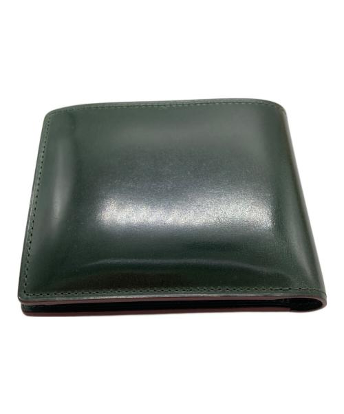 GANZO（ガンゾ）GANZO (ガンゾ) コードバン2つ折り財布 グリーンの古着・服飾アイテム