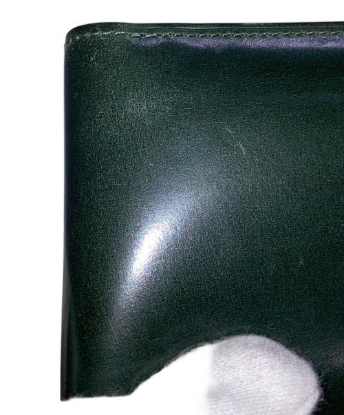GANZO（ガンゾ）GANZO (ガンゾ) コードバン2つ折り財布 グリーンの古着・服飾アイテム