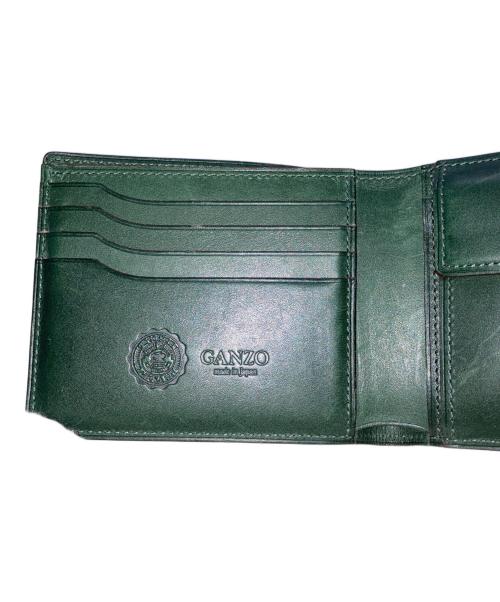 GANZO（ガンゾ）GANZO (ガンゾ) コードバン2つ折り財布 グリーンの古着・服飾アイテム