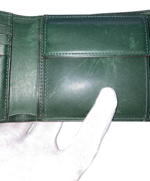 GANZO（ガンゾ）GANZO (ガンゾ) コードバン2つ折り財布 グリーンの古着・服飾アイテム