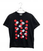 BLACK COMME des GARCONSブラックコムデギャルソン）の古着「フィリップパゴウスキー ドットプリント Tシャツ」｜ブラック
