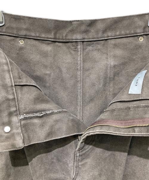 CONZ（コンズ）CONZ (コンズ) ダックダメ―ジ加工パンツ ブラウン サイズ:2の古着・服飾アイテム