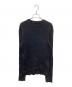 DIESEL (ディーゼル) リブダメージ加工ニット ブラック サイズ:M：13000円