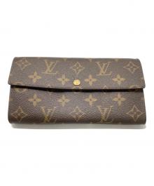LOUIS VUITTON（ルイ ヴィトン）の古着「長財布/モノグラム ポルトモネクレディ」｜ブラウン