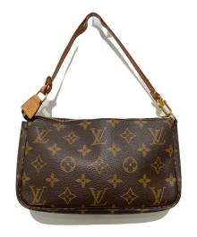 LOUIS VUITTON（ルイ ヴィトン）の古着「ハンドポーチ　ポシェット・アクセソワール」｜ブラウン