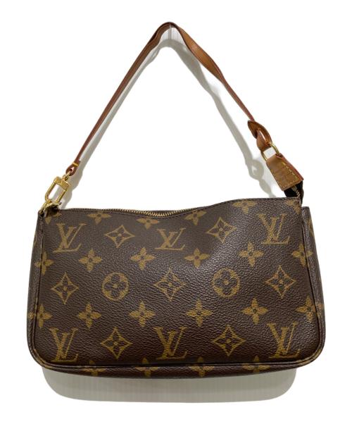 LOUIS VUITTON（ルイ ヴィトン）LOUIS VUITTON (ルイ ヴィトン) ハンドポーチ　ポシェット・アクセソワール ブラウンの古着・服飾アイテム