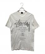 stussyステューシー）の古着「Tシャツ」｜ホワイト