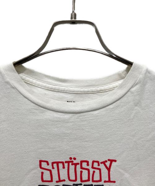 stussy（ステューシー）stussy (ステューシー) BEDWIN &THE HEARTBREAKERS (ベドウィンアンドザ ハートブレイカーズ) プリントTシャツ ホワイト サイズ:Mの古着・服飾アイテム