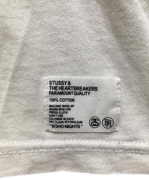 stussy（ステューシー）stussy (ステューシー) BEDWIN &THE HEARTBREAKERS (ベドウィンアンドザ ハートブレイカーズ) プリントTシャツ ホワイト サイズ:Mの古着・服飾アイテム