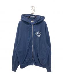 blurhms ROOTSTOCK×B-SHOP（ブラームスルーツストック×ビショップ）の古着「〈別注〉ビッグスウェットジップパーカー」｜ブルー