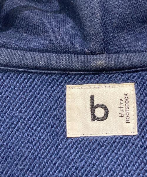 blurhms ROOTSTOCK（ブラームスルーツストック）blurhms ROOTSTOCK (ブラームスルーツストック) B-SHOP (ビショップ) 〈別注〉ビッグスウェットジップパーカー ブルー サイズ:3の古着・服飾アイテム
