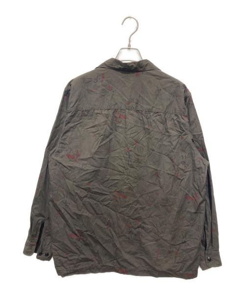 Wild Life Tailor（ワイルドライフテイラー）Wild Life Tailor (ワイルドライフテイラー) ダークカラー ロングスリーブ アロハシャツ ブラウン サイズ:Lの古着・服飾アイテム