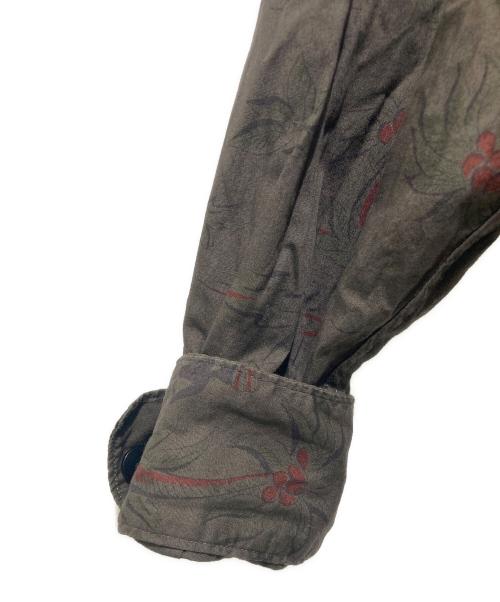 Wild Life Tailor（ワイルドライフテイラー）Wild Life Tailor (ワイルドライフテイラー) ダークカラー ロングスリーブ アロハシャツ ブラウン サイズ:Lの古着・服飾アイテム