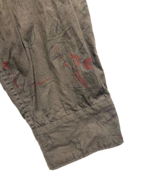 Wild Life Tailor（ワイルドライフテイラー）Wild Life Tailor (ワイルドライフテイラー) ダークカラー ロングスリーブ アロハシャツ ブラウン サイズ:Lの古着・服飾アイテム