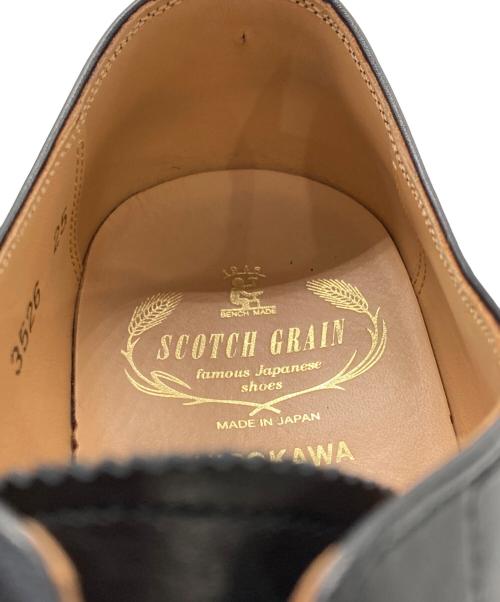 SCOTCH GRAIN（スコッチグレイン）SCOTCH GRAIN (スコッチグレイン) アシュライン内羽根ストレートチップシューズ ブラック サイズ:25EEEの古着・服飾アイテム