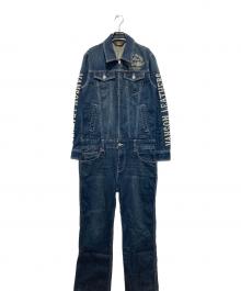 VANSON（バンソン）の古着「デニムオールインワン」｜ネイビー