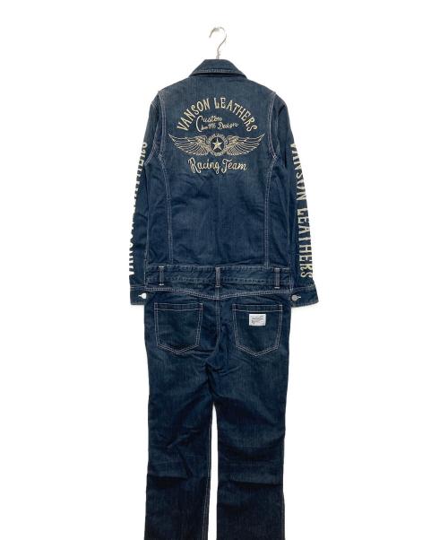 VANSON（バンソン）VANSON (バンソン) デニムオールインワン ネイビー サイズ:Mの古着・服飾アイテム