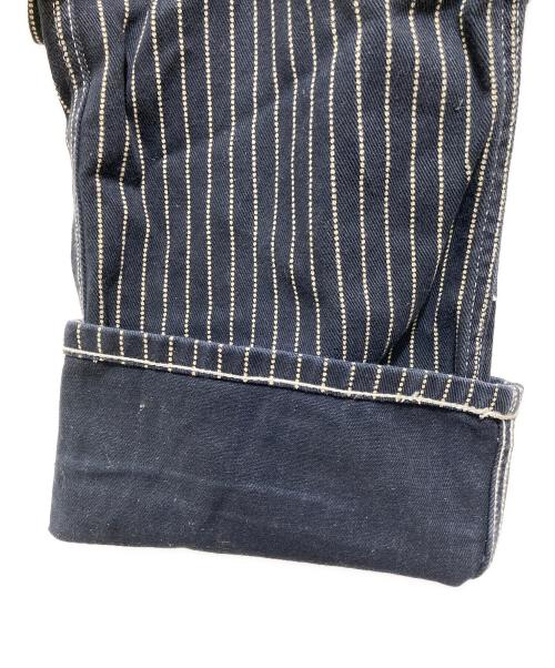 VANSON（バンソン）VANSON (バンソン) デニムストライプオールインワン ネイビー サイズ:Mの古着・服飾アイテム