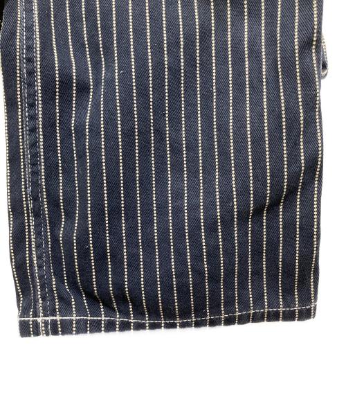 VANSON（バンソン）VANSON (バンソン) デニムストライプオールインワン ネイビー サイズ:Mの古着・服飾アイテム